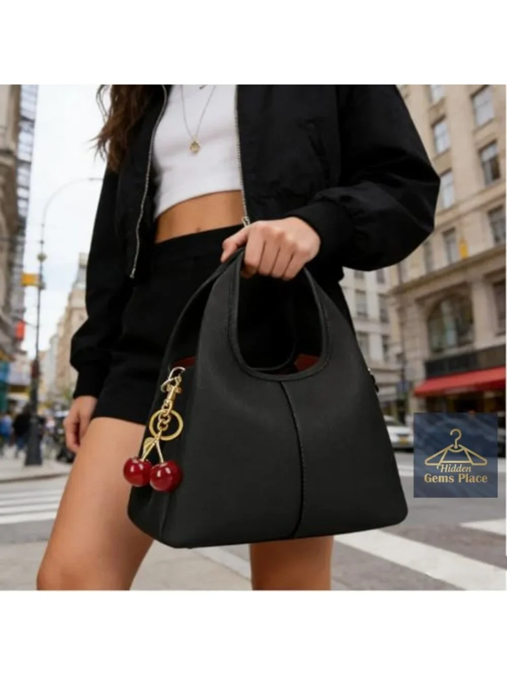 Faux Leather Top Handle Handbag Small Satchel Hobo Crossbody Bag